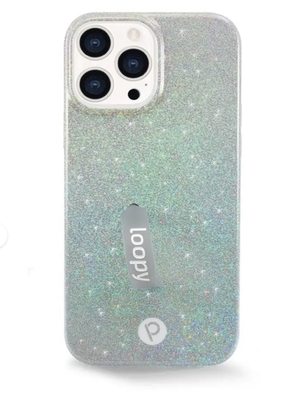 Loopy iPhone 13 Case in Sparkle Silver